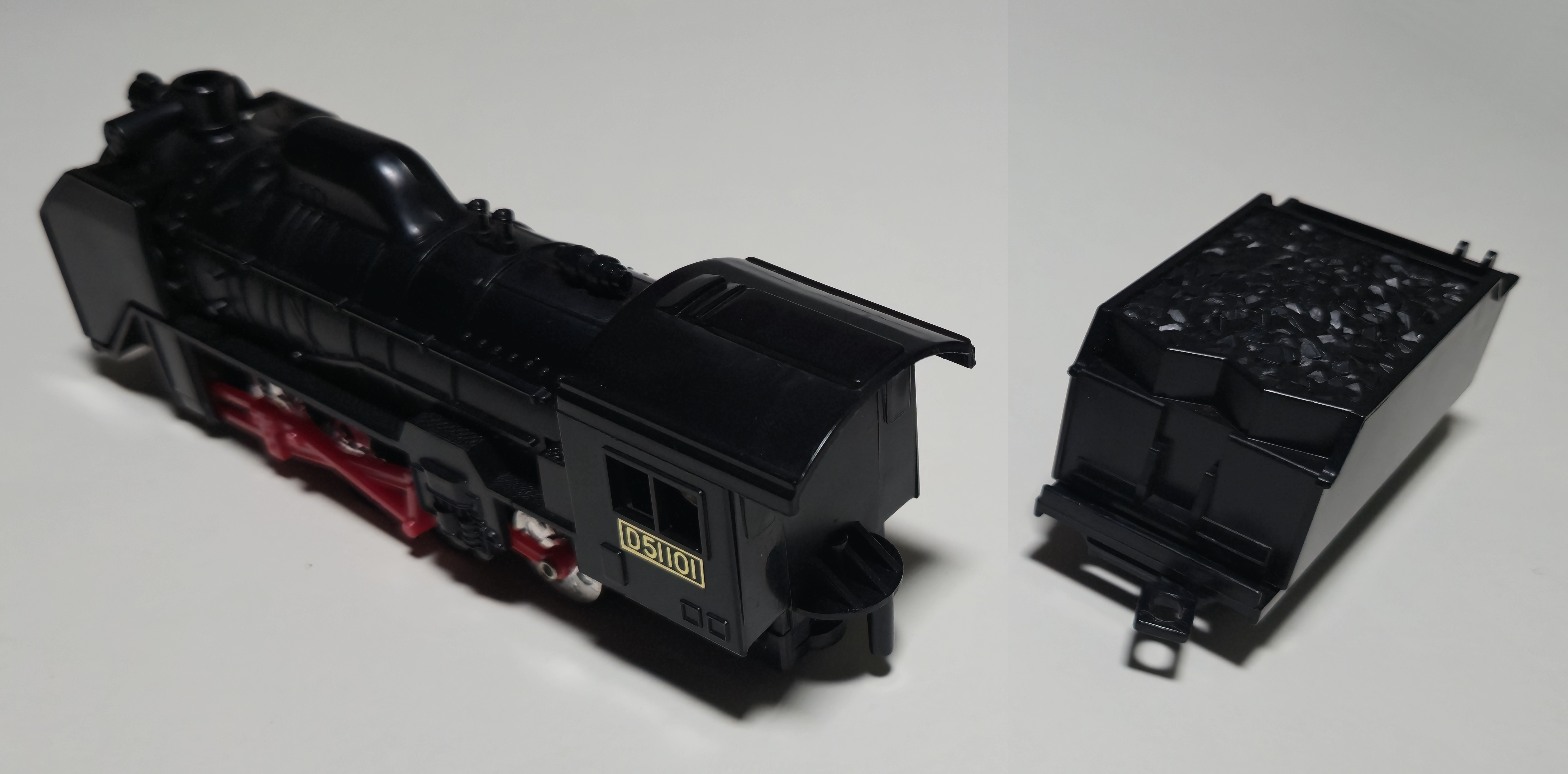 Tomy Super Rail Black D51 with Headlight Set